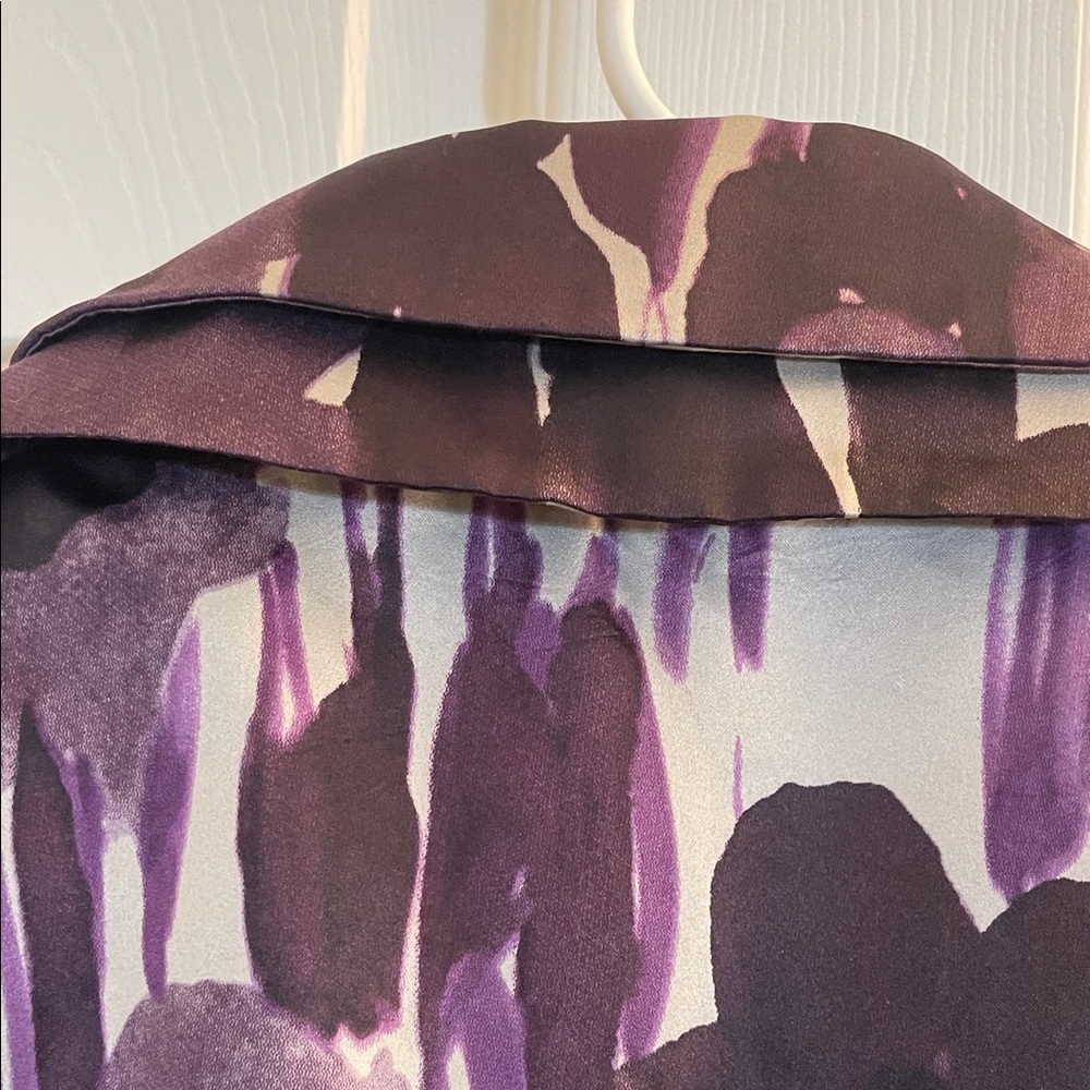 Simply Vera Vera Wang Abstract Purple and Black Tunic - Picture 7 of 14